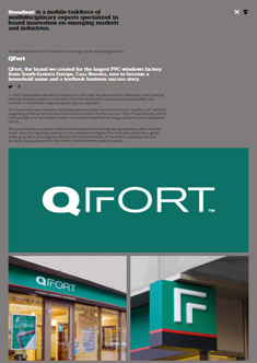 QFort, the brand we created for the largest PVC windows factory from South-Eastern Europe