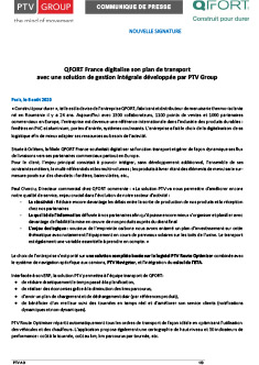 QFORT France digitalise son plan de transport